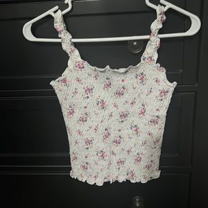 Abercrombie kids floral print tank top size 11/12